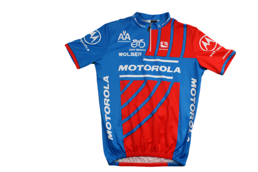 Maillot vélo vintage Giordana Motorola American Airlines Eddy Merckx Wolber