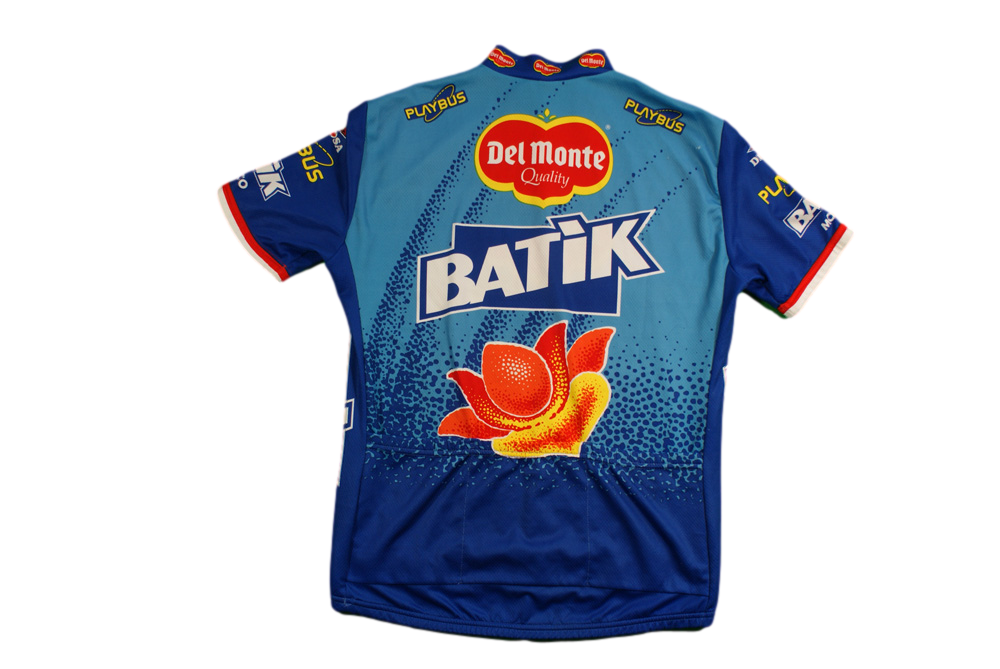 Maillot vélo rétro Biemme Batik Del Monte Gewiss Playbus