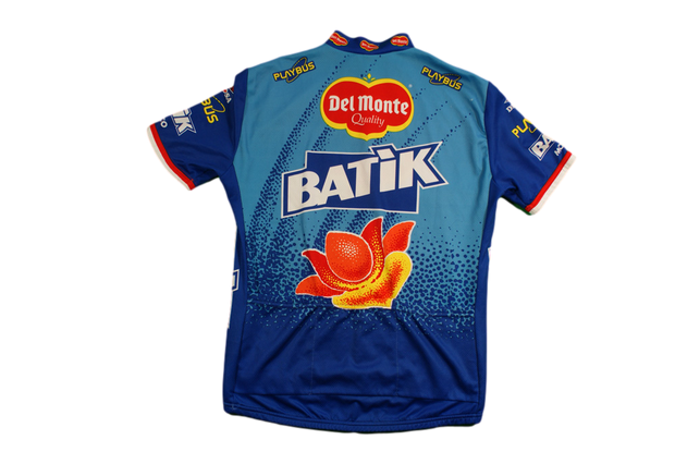 Maillot vélo rétro Biemme Batik Del Monte Gewiss Playbus