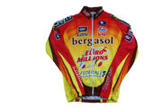 Veste vélo vintage Vermarc Lotto Bergasol Creyf's Euro Millions