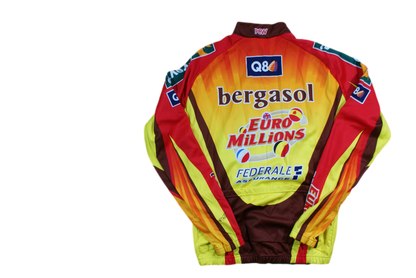 Veste vélo vintage Vermarc Lotto Bergasol Creyf's Euro Millions