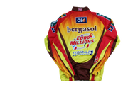 Veste vélo vintage Vermarc Lotto Bergasol Creyf's Euro Millions