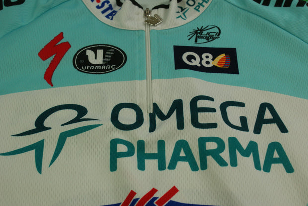 Maillot vélo rétro Vermarc Omega Pharma Quick Step UCI Jonom Peugeot