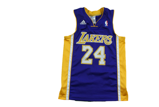 Maillot basket vintage Lakers Los Angeles N°24 Bryant enfant NBA