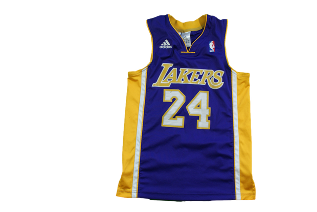 Maillot basket vintage Lakers Los Angeles N°24 Bryant enfant NBA
