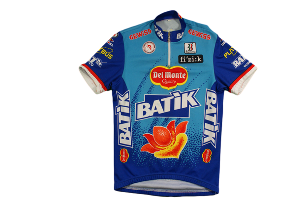 Maillot vélo rétro Biemme Batik Del Monte Gewiss Playbus