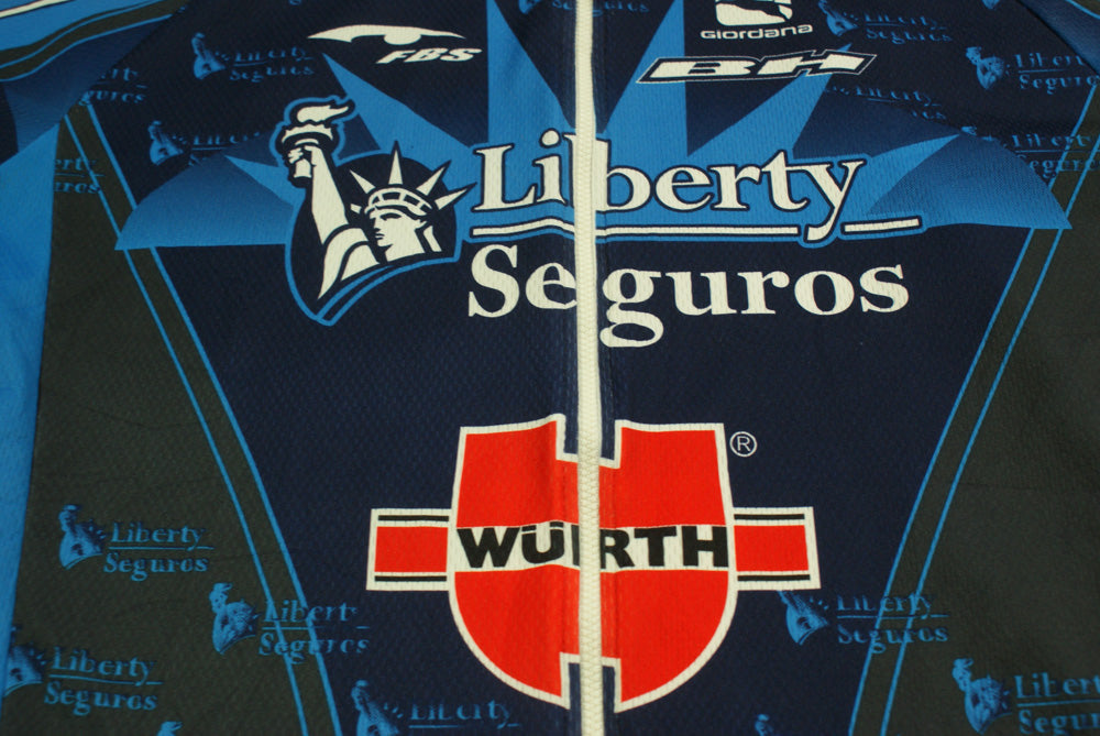 Maillot vélo vintage Giordana Wurth UCI Liberty Seguros