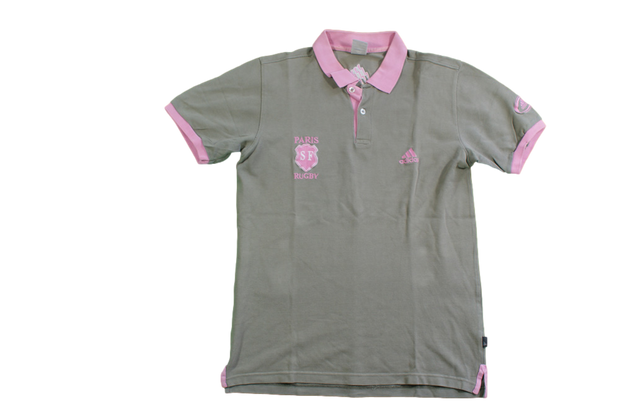 Polo rugby vintage Stade Français Adidas