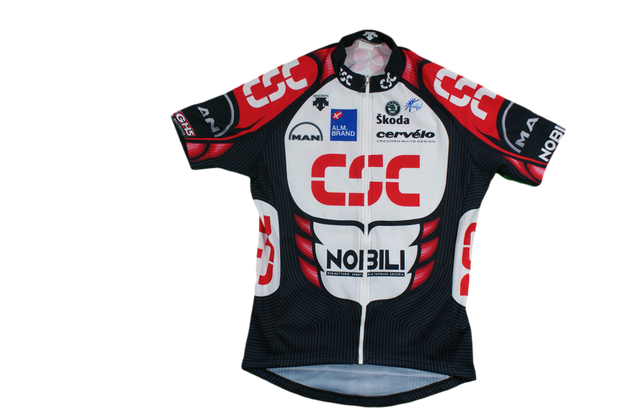 Maillot vélo rétro Descente CSC Man Skoda Cervélo UCI