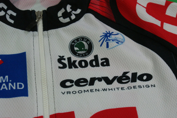 Maillot vélo rétro Descente CSC Man Skoda Cervélo UCI