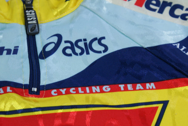 Maillot cyclisme rétro Asics Mercatone Uno Albacom Bianchi