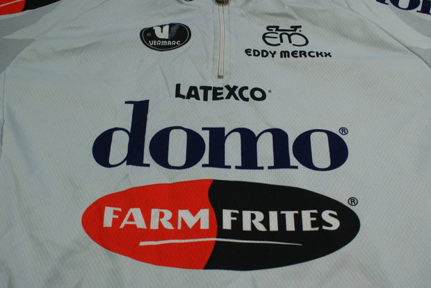 Maillot vélo rétro Vermarc Farm Frites Eddy Merckx Latexco Domo