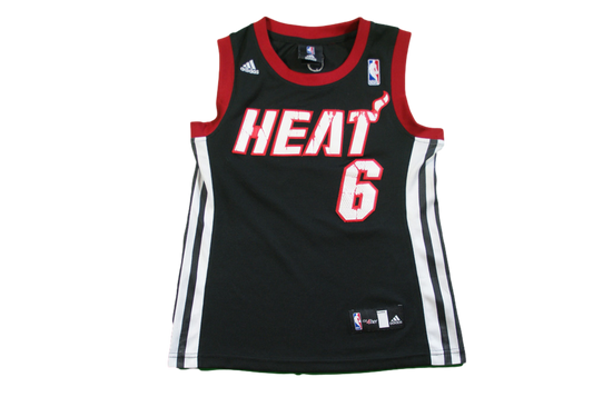 Maillot basket rétro Heat Miami N°6 James enfant NBA