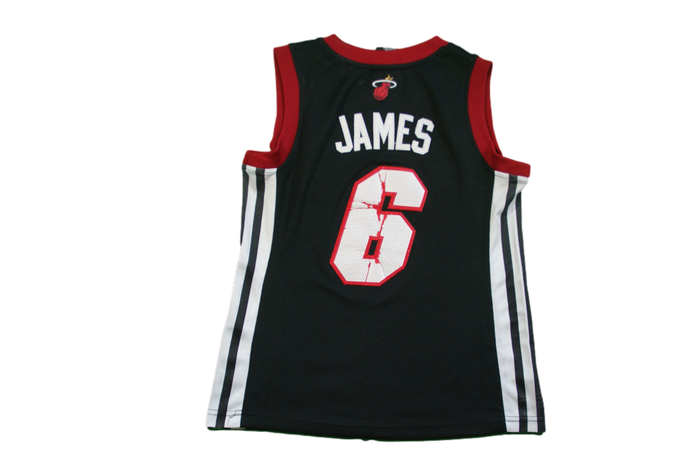 Maillot basket rétro Heat Miami N°6 James enfant NBA