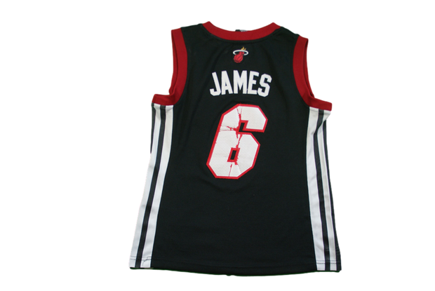 Maillot basket rétro Heat Miami N°6 James enfant NBA