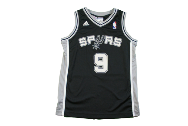 Maillot basket rétro Spurs San Antonio N°9 Parker enfant NBA