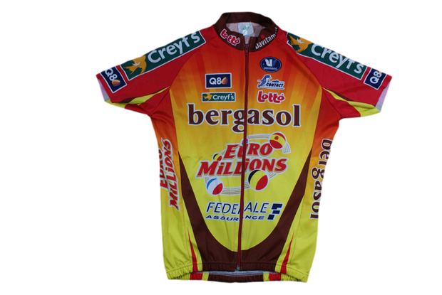 Maillot cyclisme vintage Vermarc Lotto Euro Millions Creyf's