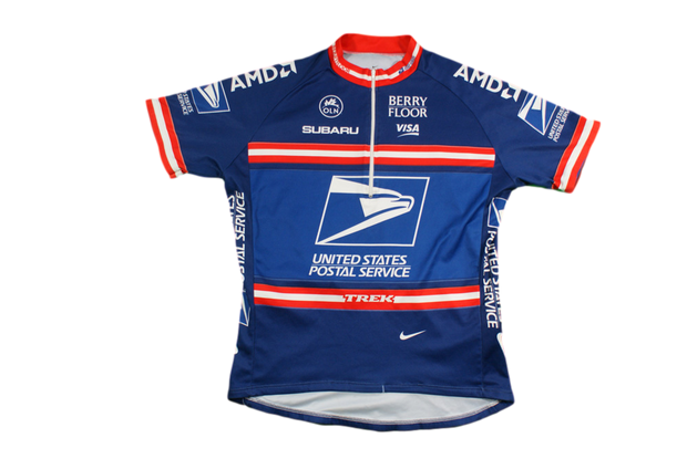 Maillot cyclisme rétro Nike United States postal service Subaru OLN Visa Berry Floor