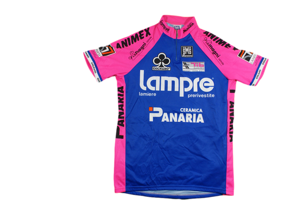 Maillot vélo rétro Santini Lampre Colnago