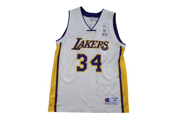 Maillot basket vintage Lakers Los Angeles N°34 O'Neal enfant NBA