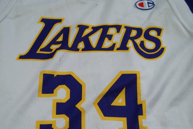 Maillot basket vintage Lakers Los Angeles N°34 O'Neal enfant NBA