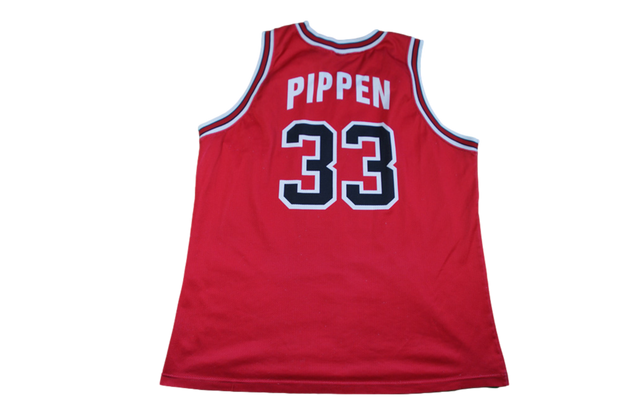Maillot basket rétro Bulls Chicago N°33 Pippen NBA