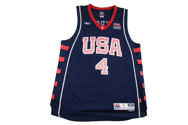 Maillot basket rétro USA N°4 Iverson