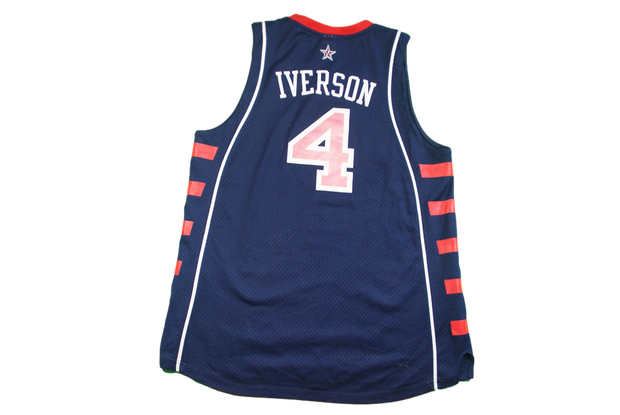 Maillot basket rétro USA N°4 Iverson