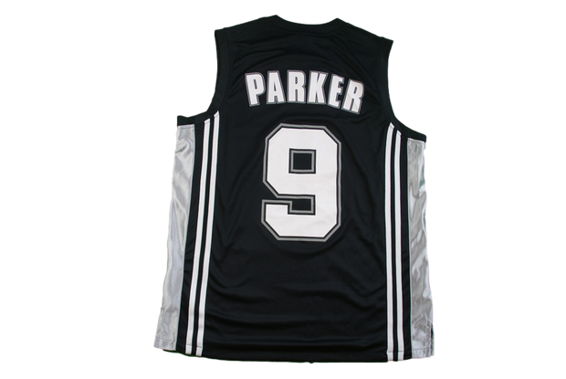 Maillot basket rétro Spurs San Antonio N°9 Parker NBA