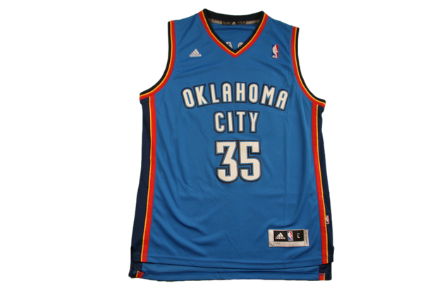 Maillot basket rétro Thunder Oklahoma City N°35 Durant NBA