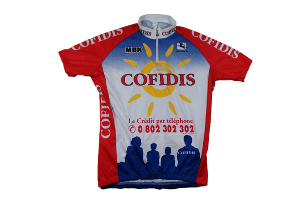 Maillot cyclisme vintage Giordana Cofidis MBK