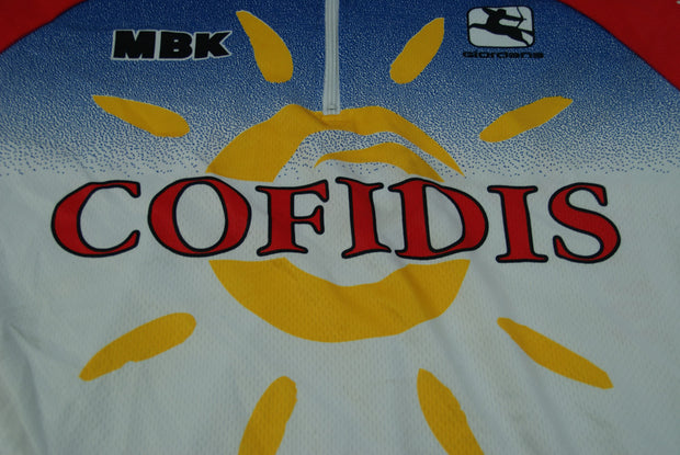 Maillot Cycliste Cofidis France 2001 Giordana shirt MBK vintage jersey - XL Maillot Cycliste Cofidis France 2001 Giordana shirt MBK vintage jersey - XL