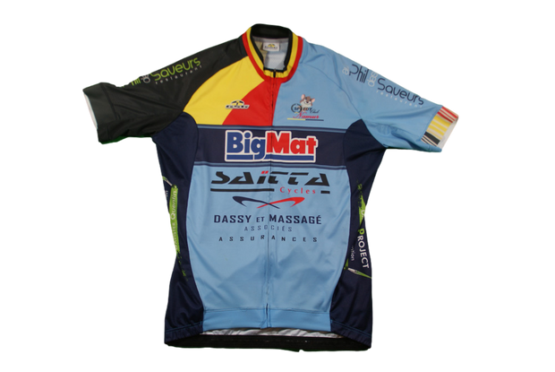 Maillot vélo rétro GSG Bigmat Cycles Saïtta