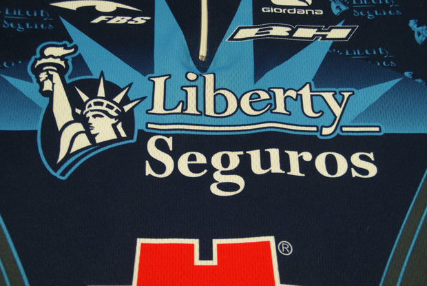 Maillot cyclisme vintage Wurth Giordana UCI Liberty Seguros