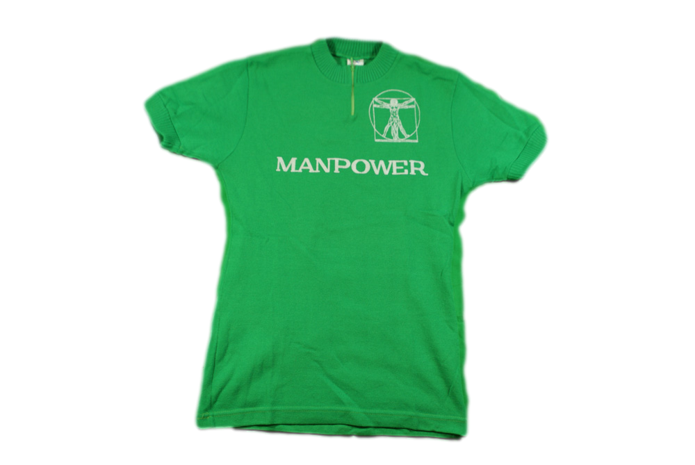 Maillot cyclisme vintage Tricots du rocher Manpower