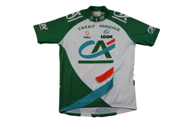 Maillot vélo rétro Crédit Agricole Nalini Look UCI