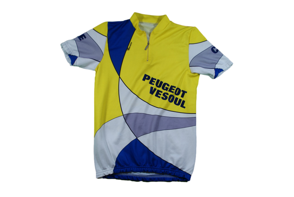 Maillot cyclisme vintage Peugeot Vesoul Santini