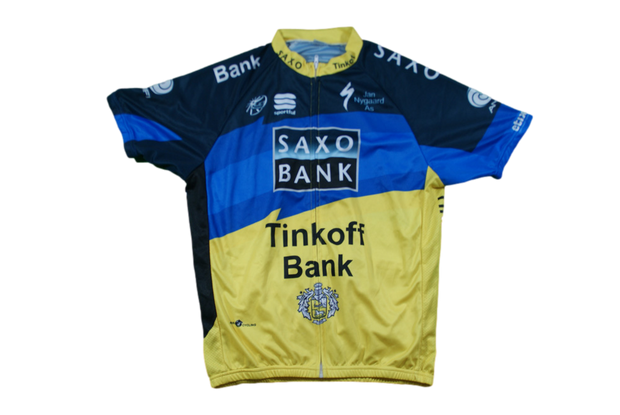 Maillot cyclisme vintage Saxo Bank UCI Sportful