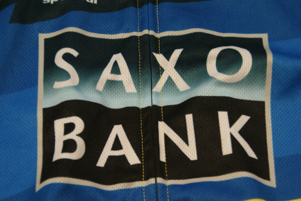 Maillot cyclisme vintage Saxo Bank UCI Sportful