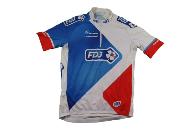 Maillot vélo rétro FDJ Decathlon UCI b'Twin