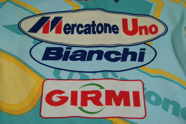 Maillot cyclisme vintage Mercaton Uno Bianchi Santini