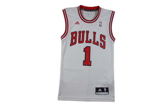 Maillot basket rétro Bulls Chicago N°1 Rose NBA