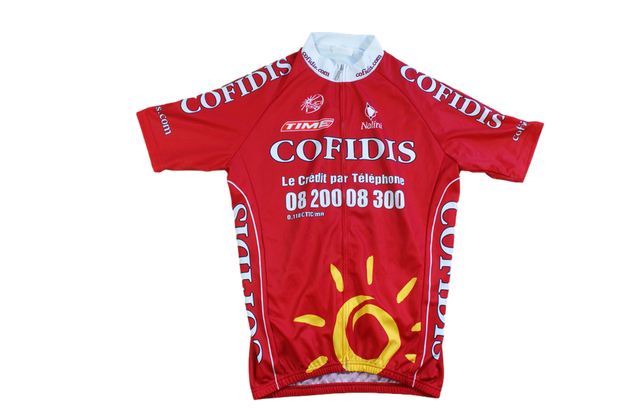 Maillot vélo vintage Cofidis Nalini UCI Time