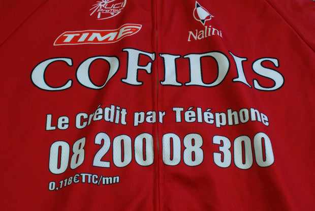 Maillot vélo vintage Cofidis Nalini UCI Time