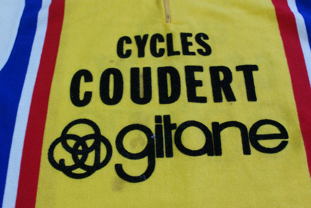 Maillot vélo rétro Tricots du rocher Gitane Cycles Coudert