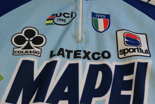 Maillot vélo rétro Mapei Colnago UCI 1995 Sportful