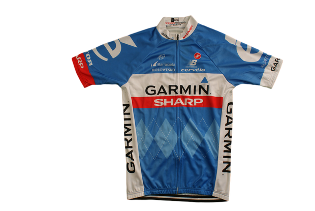 Veste vélo rétro New Balance Garmin Sharp Castelli UCI Barracuda