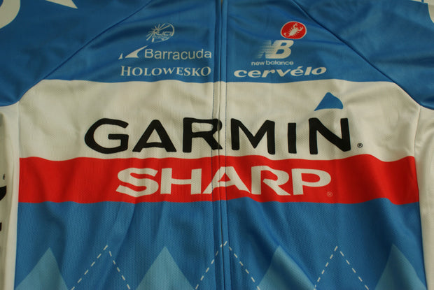 Veste vélo rétro New Balance Garmin Sharp Castelli UCI Barracuda