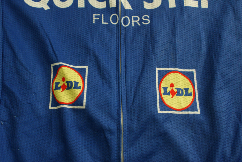 Maillot Cycliste Quick Step Lidl – Vermarc – Vintage – Homme – Taille S – Bleu