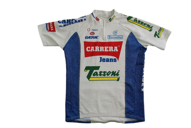 Maillot vélo rétro Nalini Carrera Jeans Tassoni Tonello Gaerne